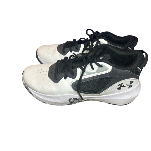 Under Armour Basketball Shoes Black white high top size 9 - Picture 2 of 11